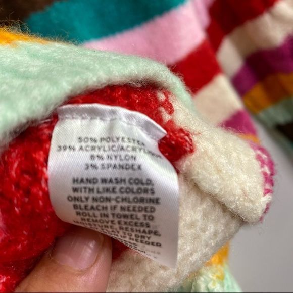 HALOGEN multi colour stripe cowl neck sweater XL - Picture 7 of 8